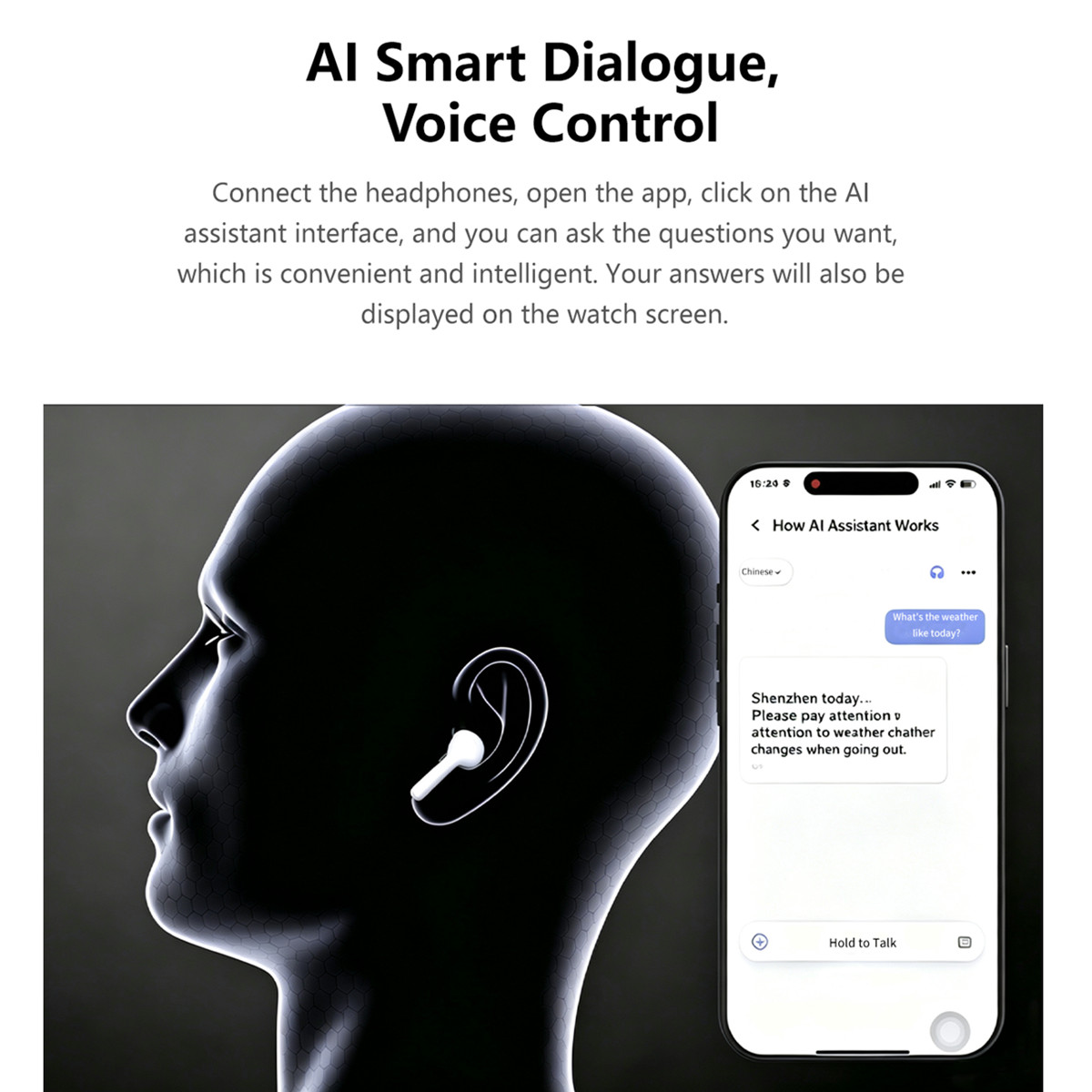 Smart Watch Bluetooth Earphone - Audio Music Track 评论和价格