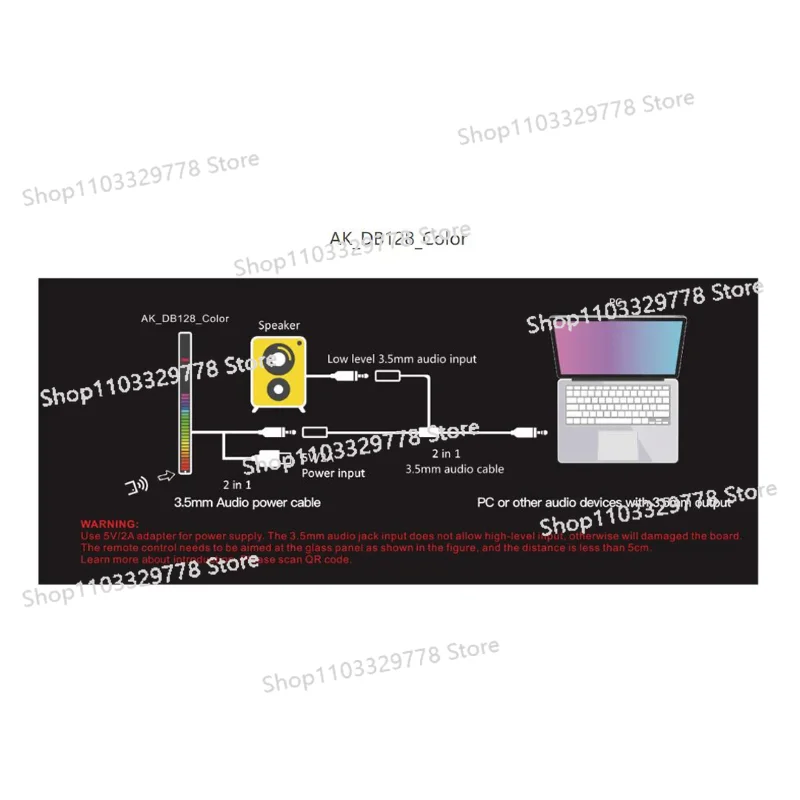 128-Bit RGB Car Atmosphere Mus - Audio Music Visualizer 评论和价格