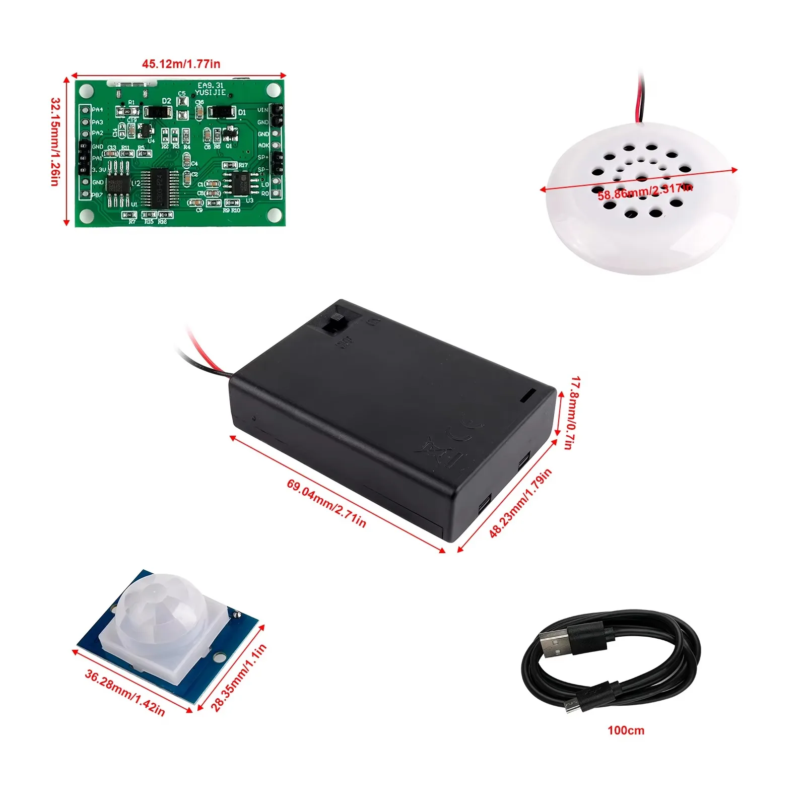 DIYmall PIR Motion Sensor MP3  - Audio Music App 评论和价格