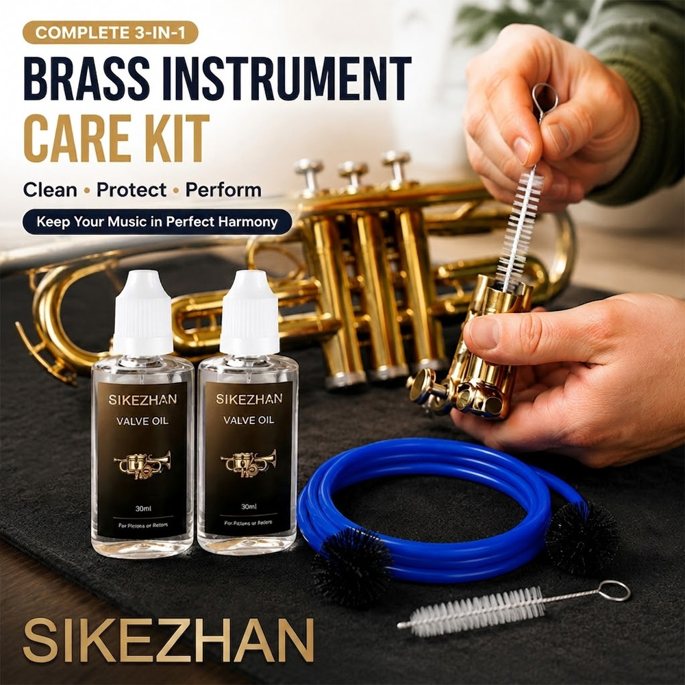 30ml Brass Instrument Care Kit - Trumpet Valve Oil 评论和价格
