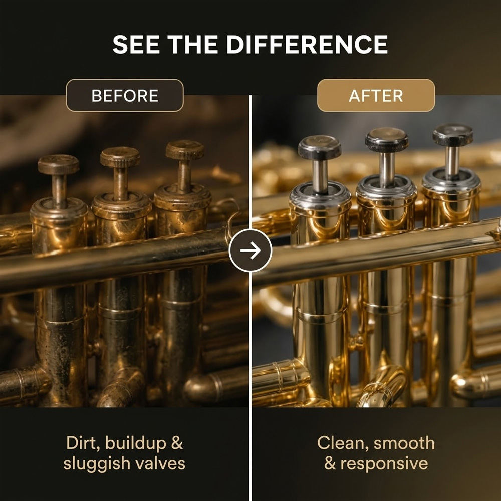 30ml Brass Instrument Care Kit - Trumpet Valve Oil 评论和价格