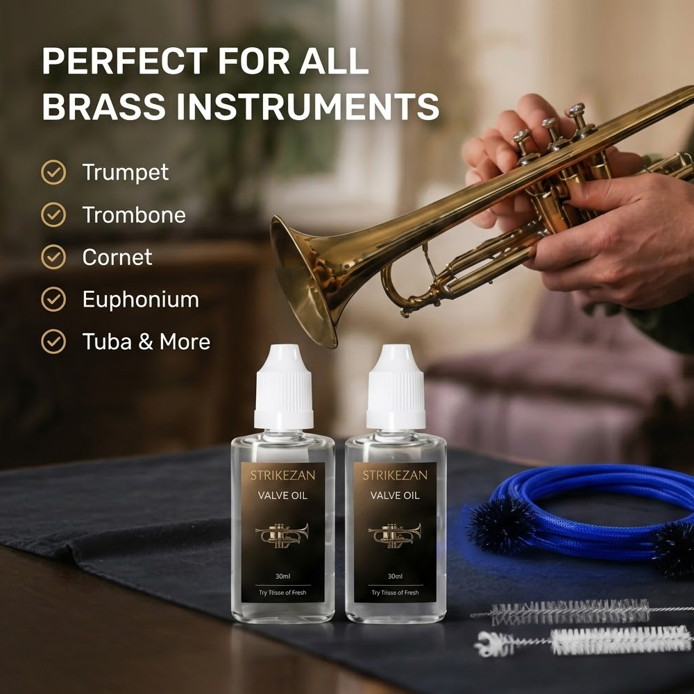30ml Brass Instrument Care Kit - Trumpet Valve Oil 评论和价格