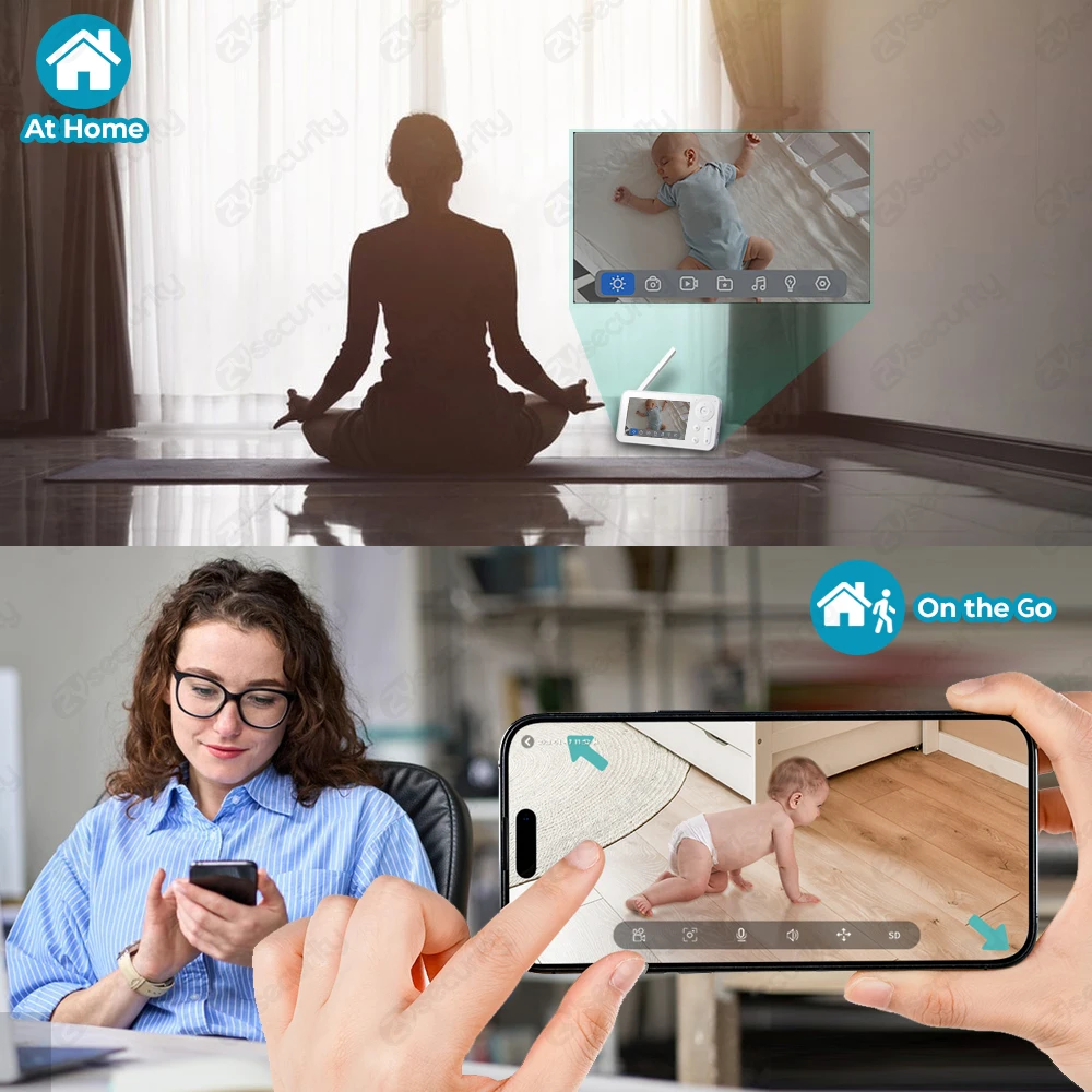 2K WiFi Baby Monitor with Scre - Audio Music Track 评论和价格