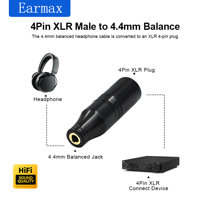 Xlr-4 Male to 4.4mm Female Ada - Audio Music App 评论和价格