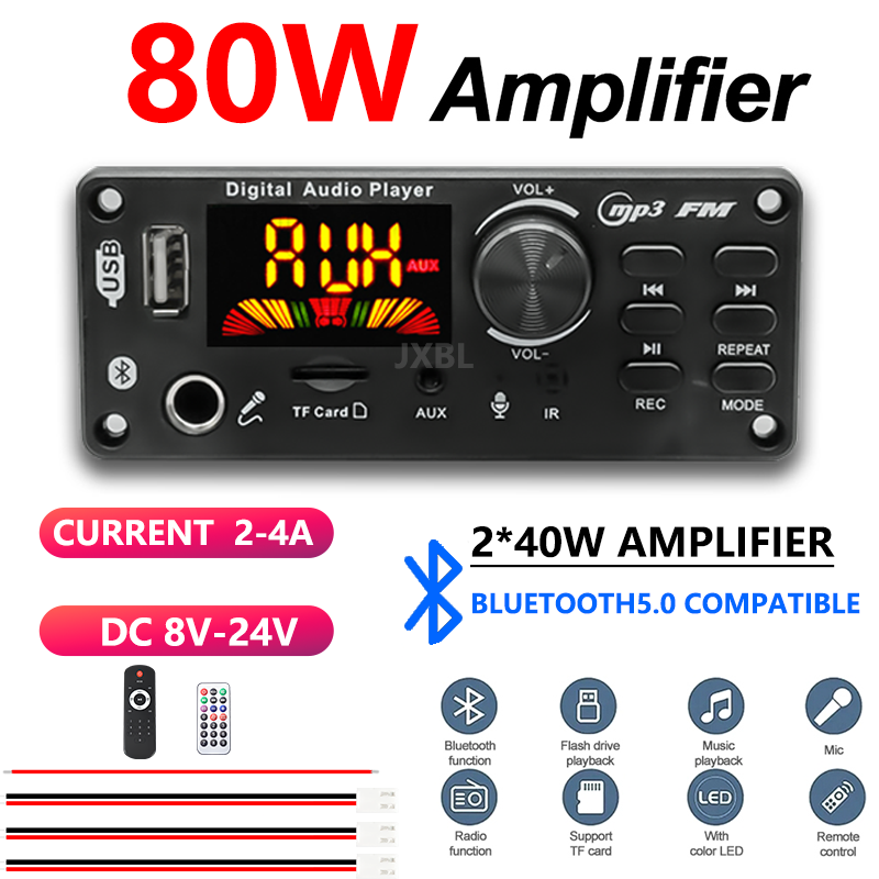 80W Bluetooth 5.0 MP3 Decoder  - Audio Music App 评论和价格