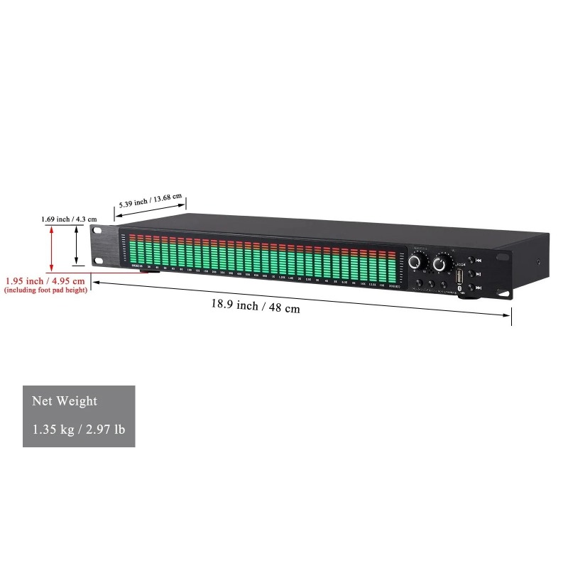 New Rack-mounted  Digital Spec - Audio Music Visualizer 评论和价格